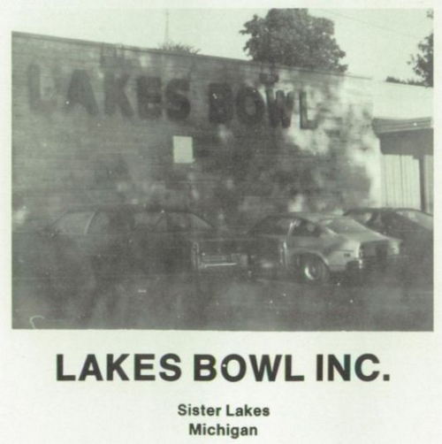Lakes Bowl - Dowagiac Union High Yearbook Ad (newer photo)